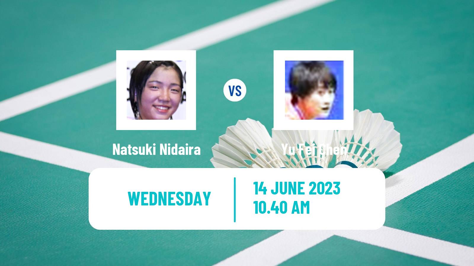 Badminton BWF World Tour Indonesia Open Women Natsuki Nidaira - Yu Fei Chen