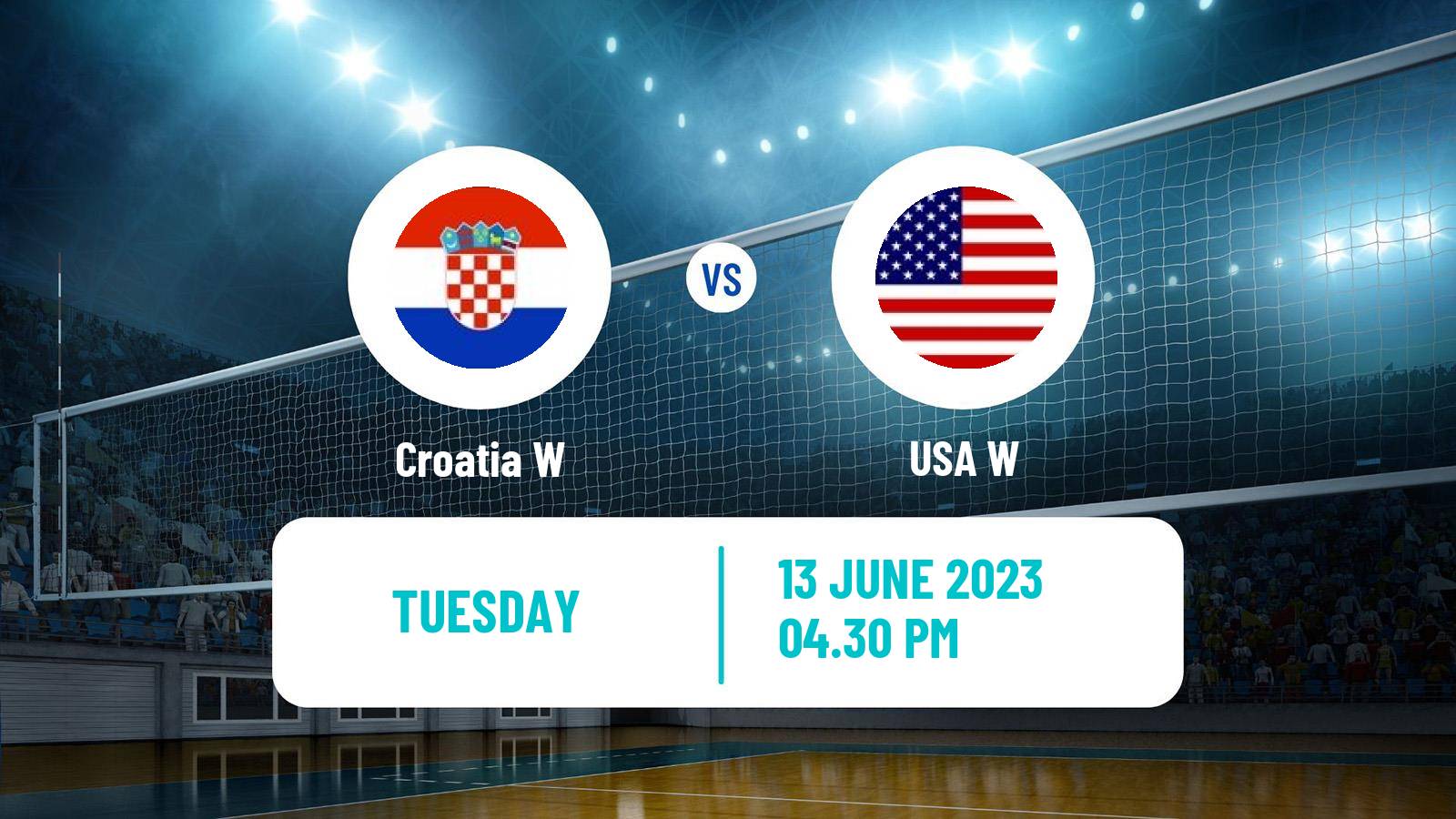 Volleyball Nations League Volleyball Women Croatia W - USA W