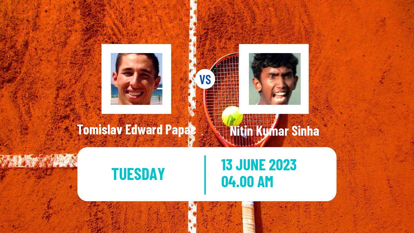 Tennis ITF M15 Jakarta 3 Men Tomislav Edward Papac - Nitin Kumar Sinha