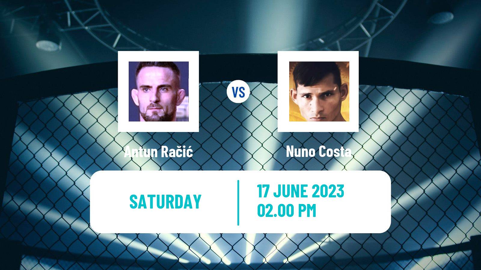 MMA Bantamweight Oktagon Men Antun Račić - Nuno Costa