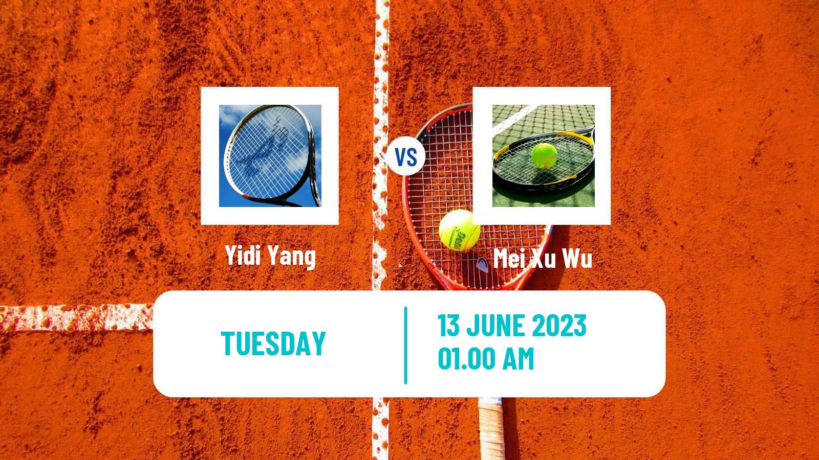 Tennis ITF W15 Tianjin Women Yidi Yang - Mei Xu Wu