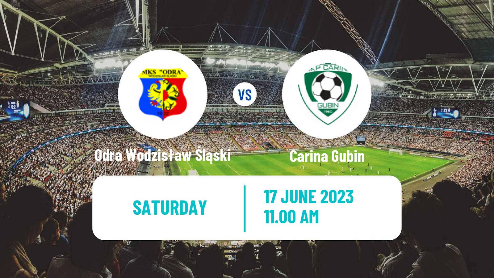 Soccer Polish Division 3 - Group III Odra Wodzisław Śląski - Carina Gubin