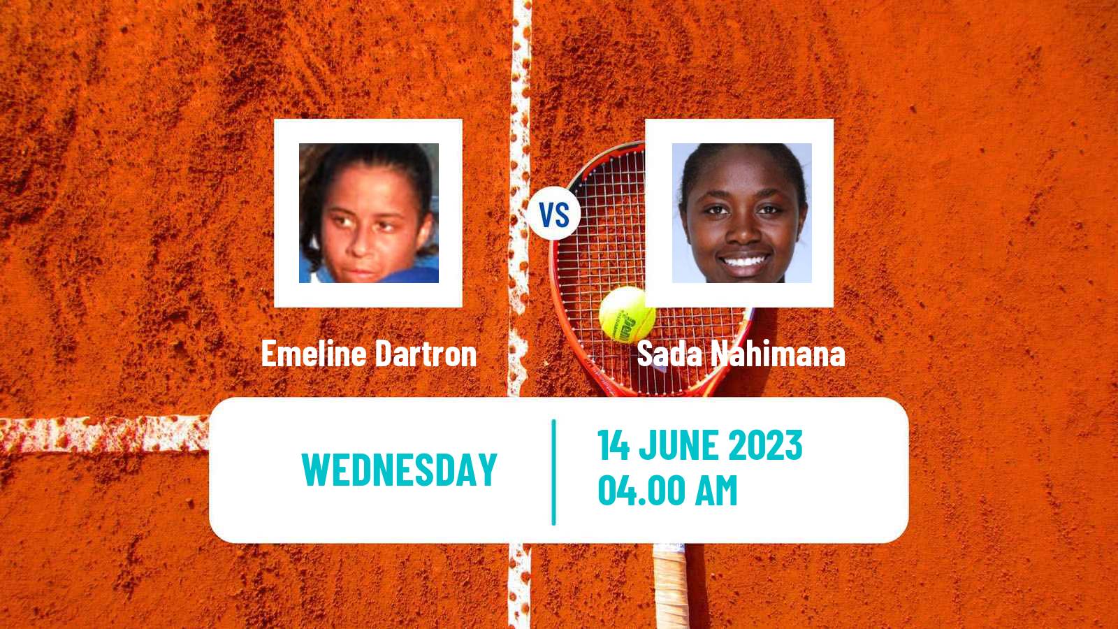 Tennis ITF W60 Biarritz Women Emeline Dartron - Sada Nahimana