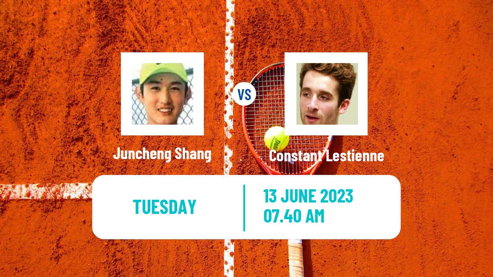Tennis Nottingham Challenger Men Juncheng Shang - Constant Lestienne
