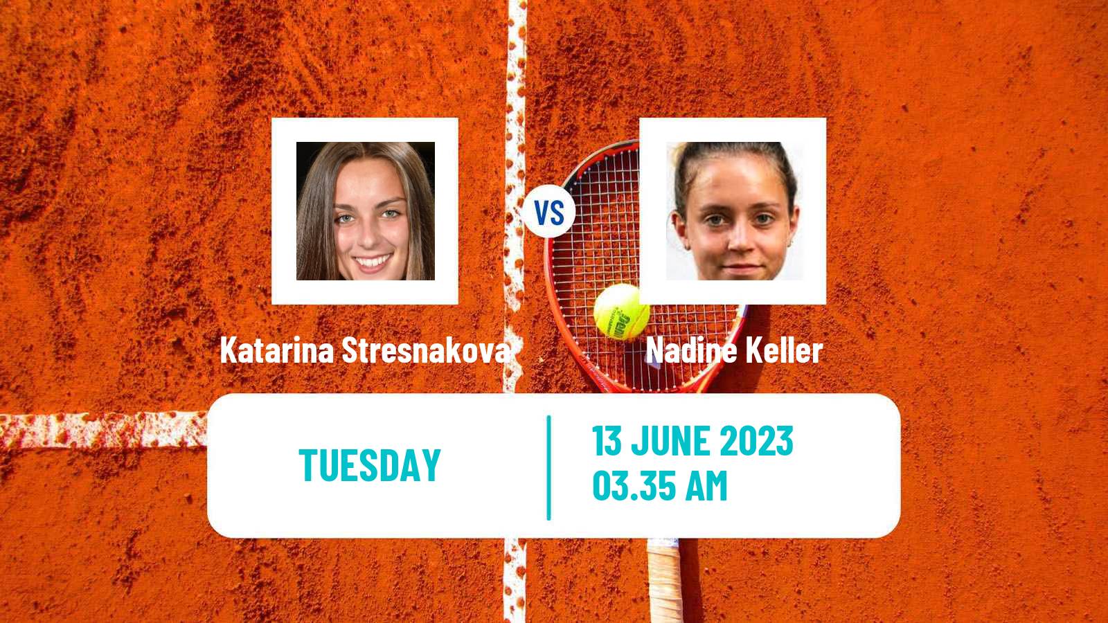 Tennis ITF W60 Madrid Women Katarina Stresnakova - Nadine Keller