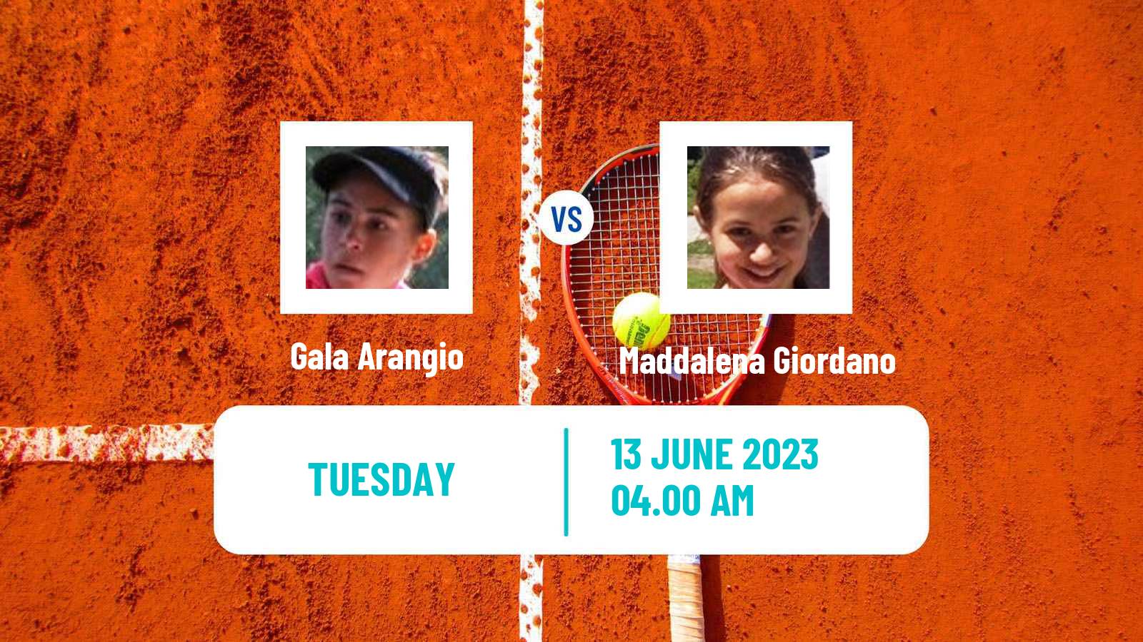 Tennis ITF W15 Monastir 19 Women Gala Arangio - Maddalena Giordano