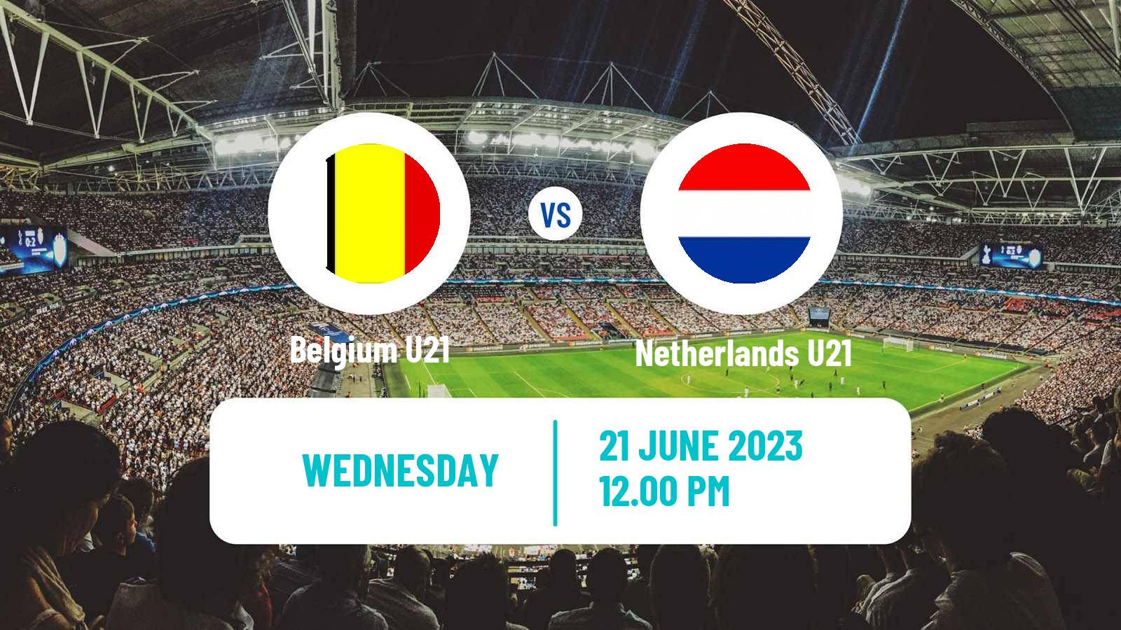 Soccer UEFA Euro U21 Belgium U21 - Netherlands U21