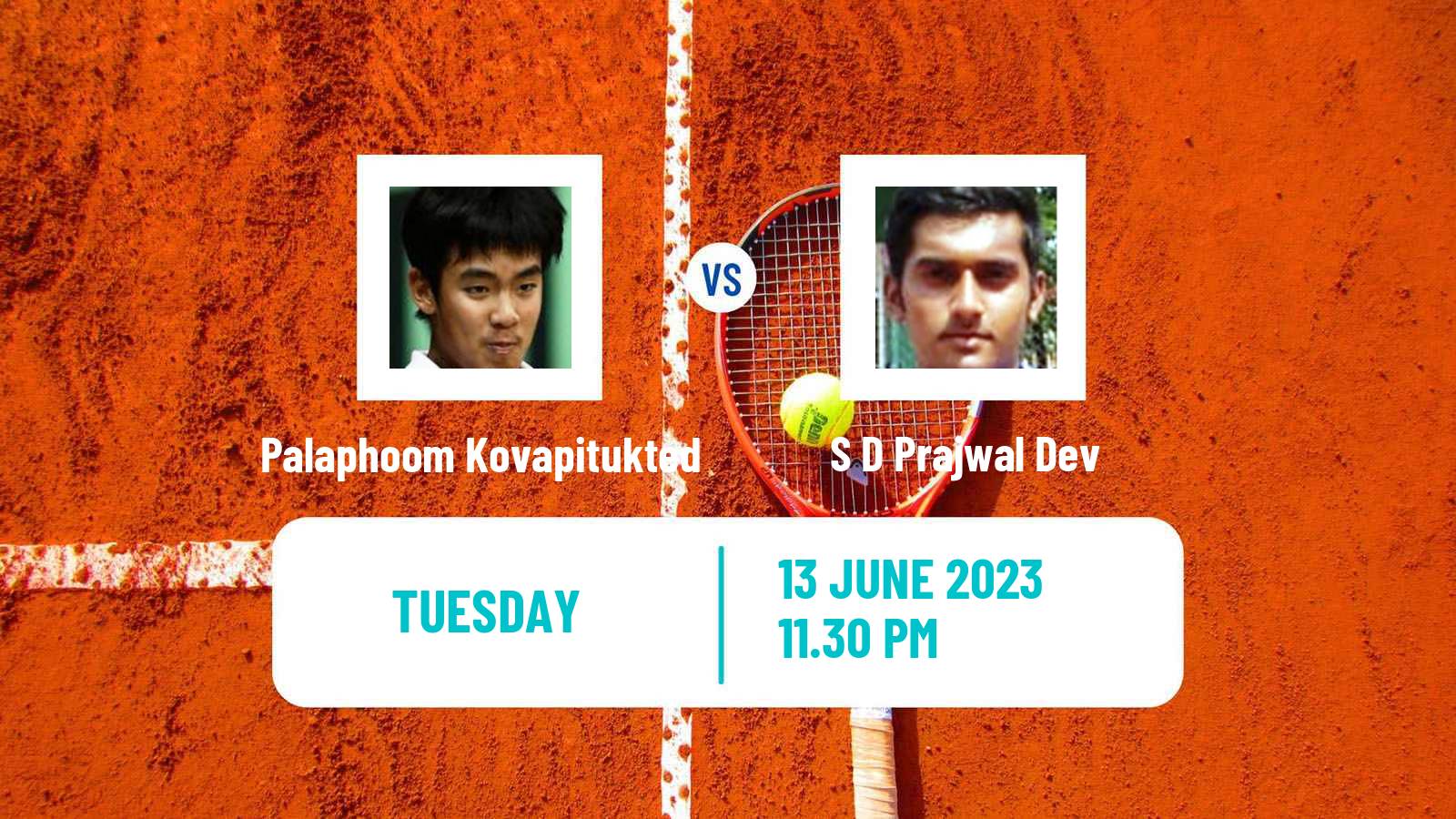 Tennis ITF M25 Nakhon Si Thammarat Men Palaphoom Kovapitukted - S D Prajwal Dev