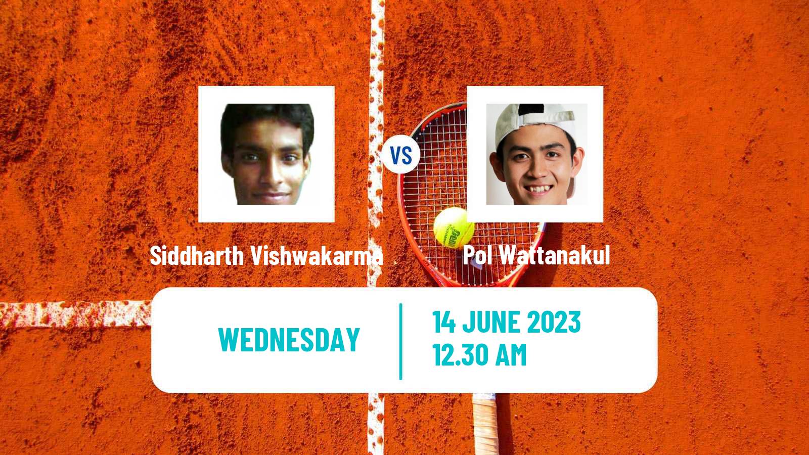 Tennis ITF M25 Nakhon Si Thammarat Men Siddharth Vishwakarma - Pol Wattanakul