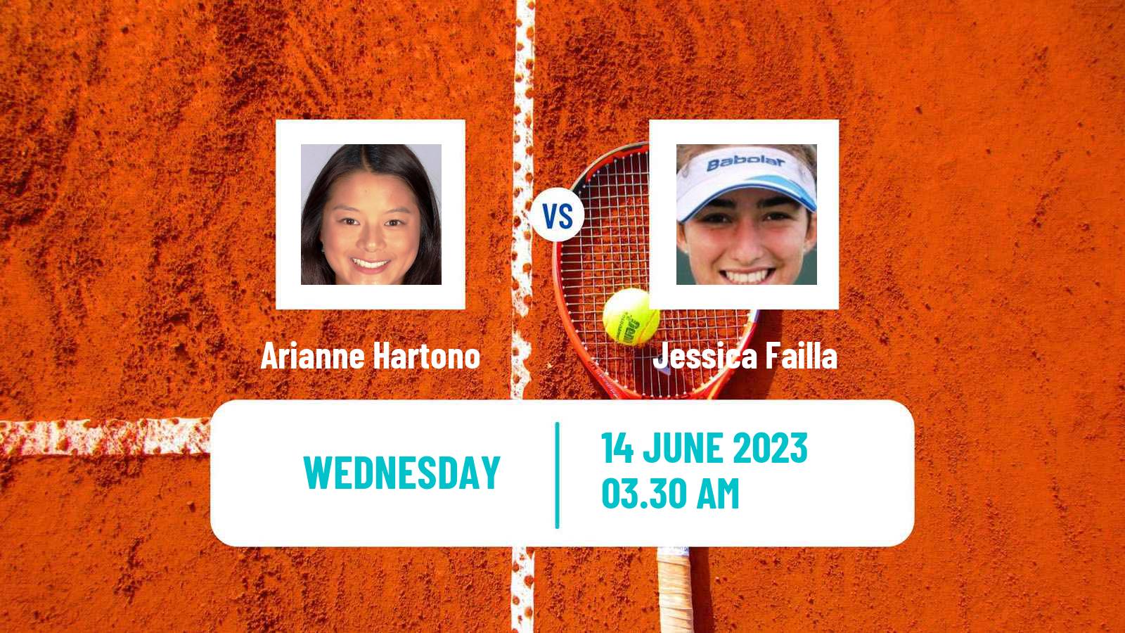 Tennis ITF W60 Madrid Women Arianne Hartono - Jessica Failla