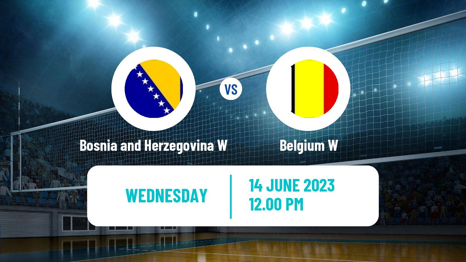 Volleyball Golden European League Volleyball Women Bosnia and Herzegovina W - Belgium W