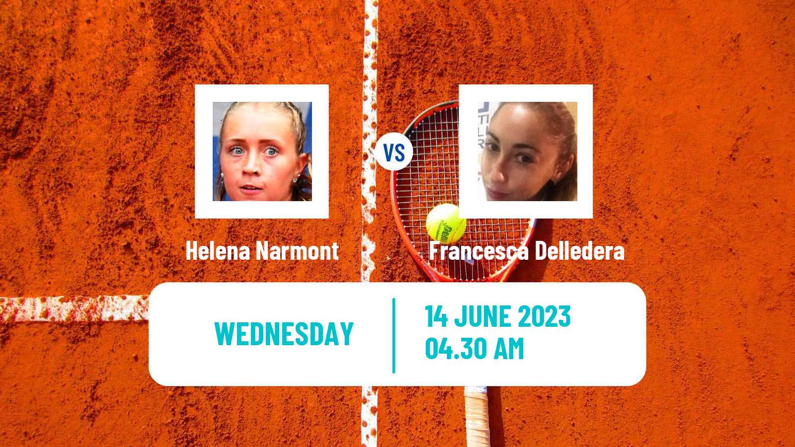 Tennis ITF W15 Monastir 19 Women Helena Narmont - Francesca Delledera