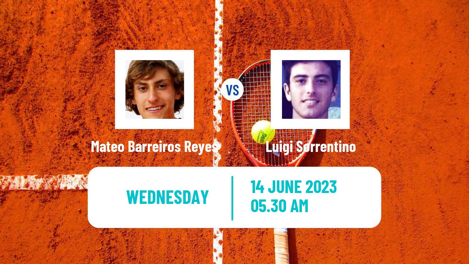 Tennis ITF M15 Rabat Men Mateo Barreiros Reyes - Luigi Sorrentino