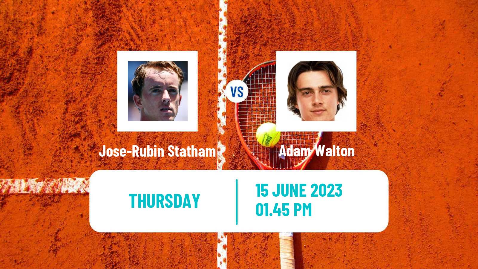 Tennis Palmas Del Mar Challenger Men Jose-Rubin Statham - Adam Walton