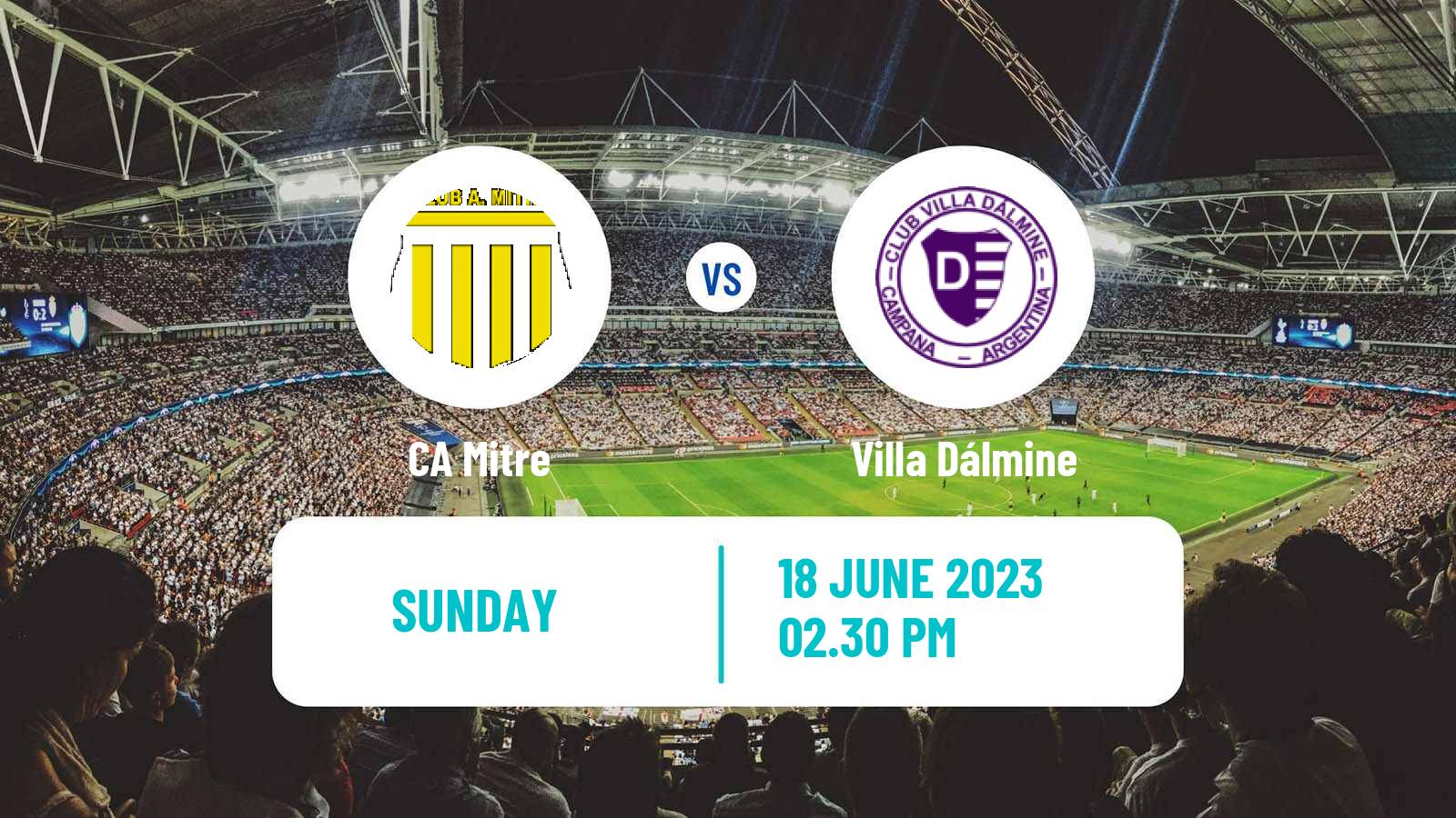 Soccer Argentinian Primera Nacional Mitre - Villa Dálmine