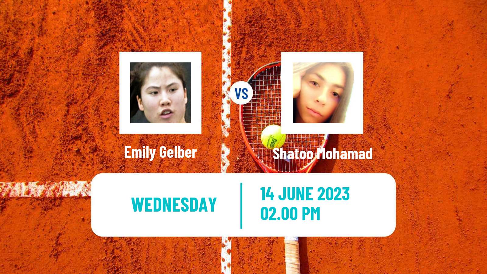 Tennis ITF W15 San Diego Ca 2 Women Emily Gelber - Shatoo Mohamad