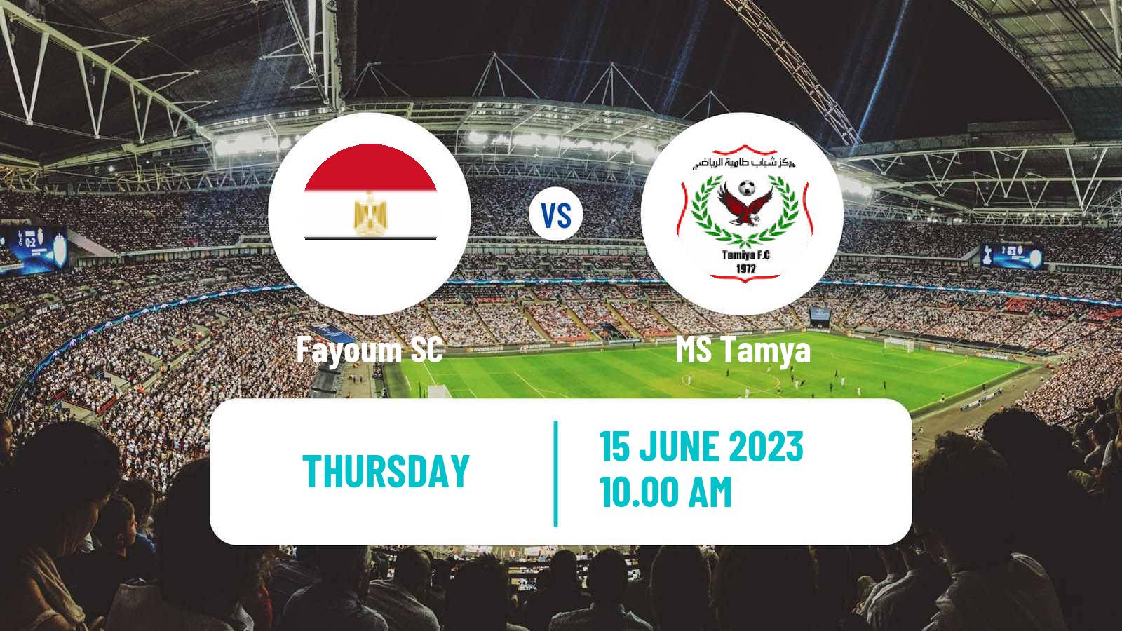 Soccer Egyptian Division 2 - Group A Fayoum - Tamya