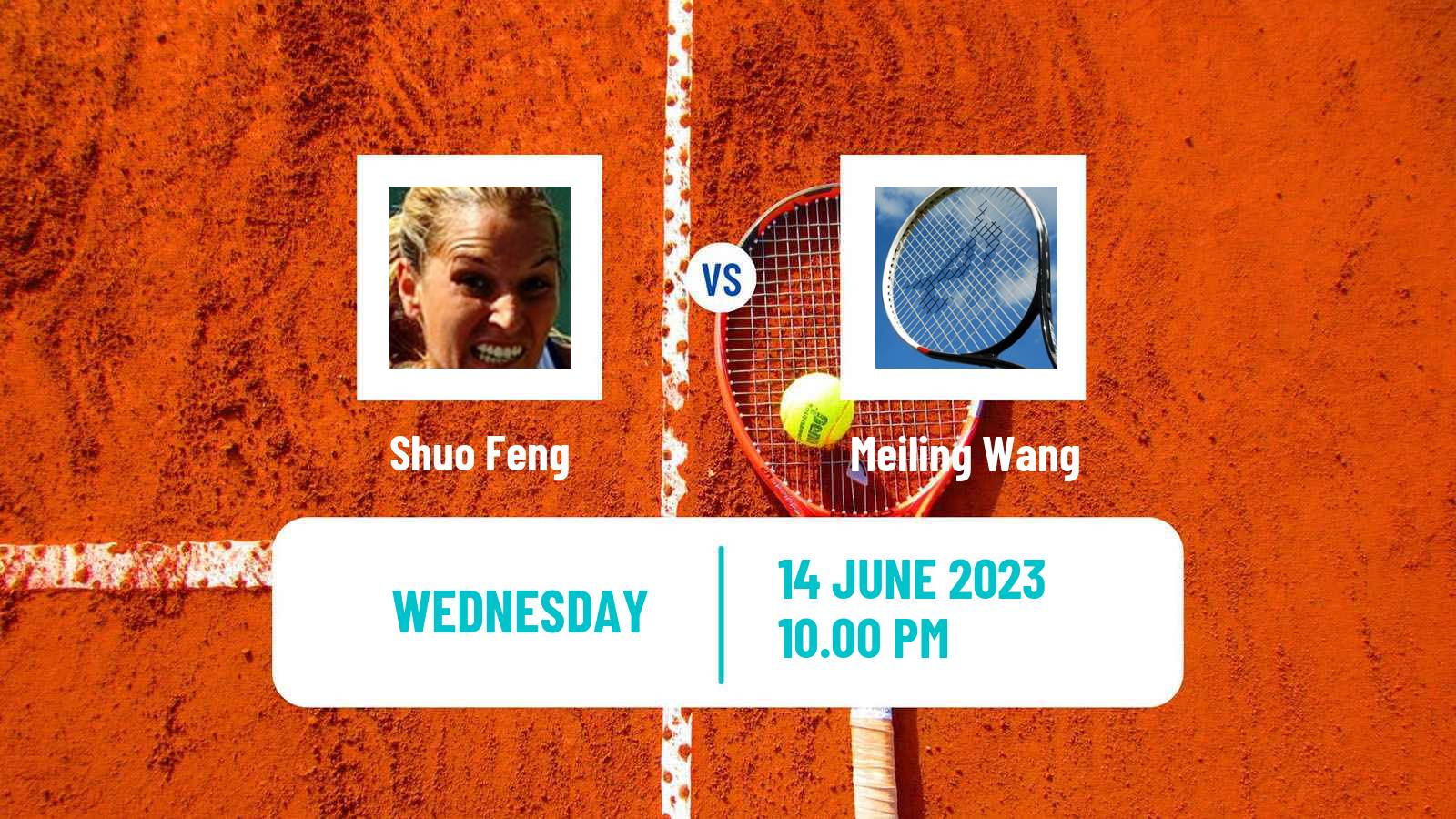 Tennis ITF W15 Tianjin Women Shuo Feng - Meiling Wang