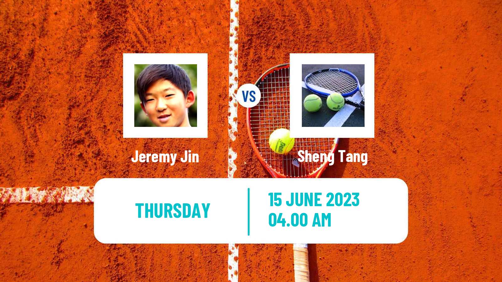 Tennis ITF M15 Tianjin Men Jeremy Jin - Sheng Tang