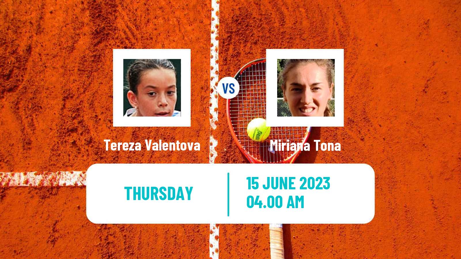 Tennis ITF W60 Ricany Women Tereza Valentova - Miriana Tona