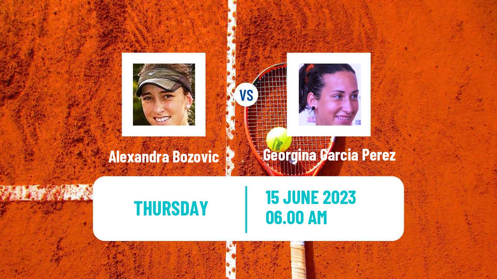 Tennis ITF W25 Guimaraes Women Alexandra Bozovic - Georgina Garcia Perez