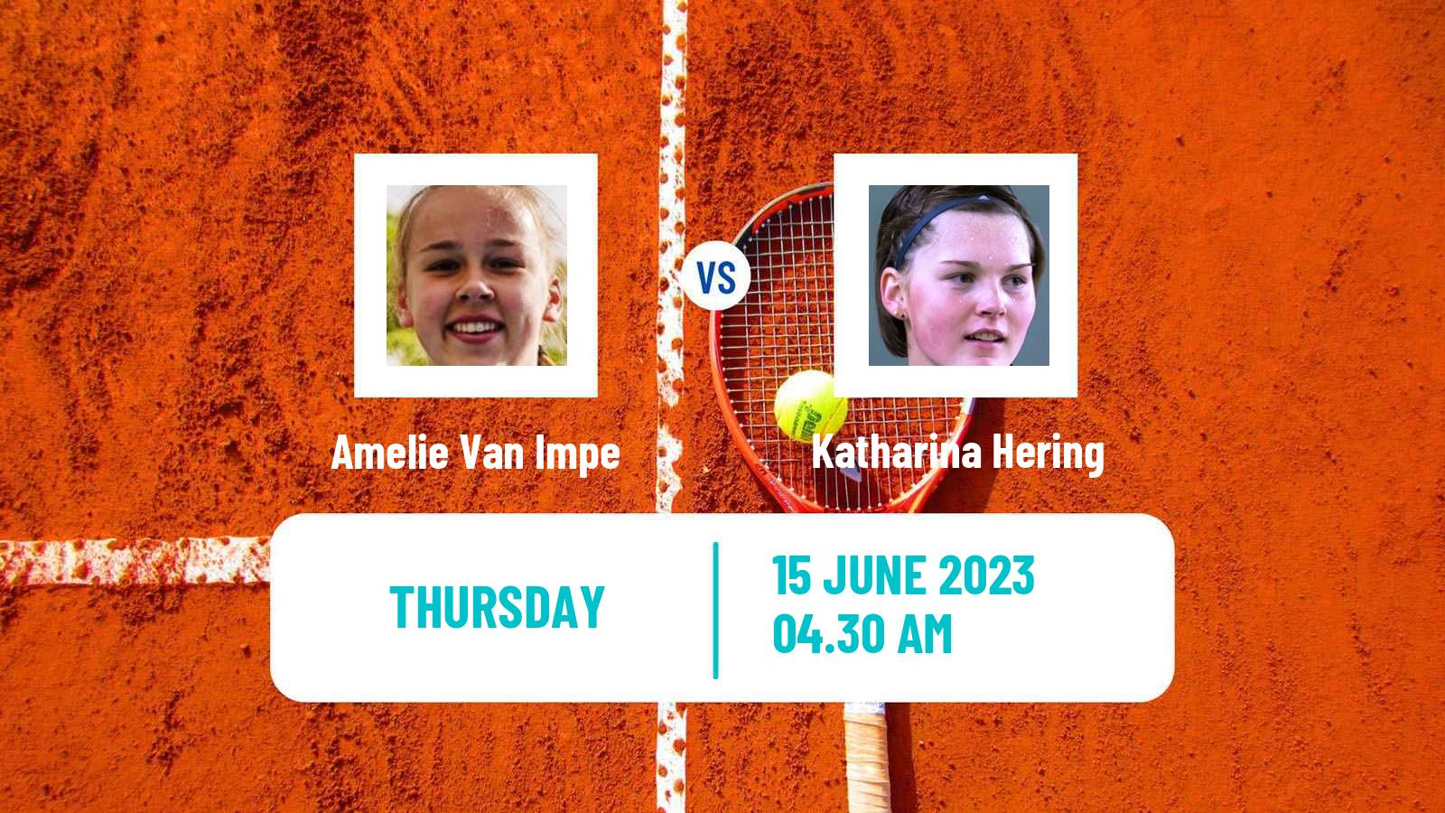 Tennis ITF W15 Norges La Ville Women Amelie Van Impe - Katharina Hering