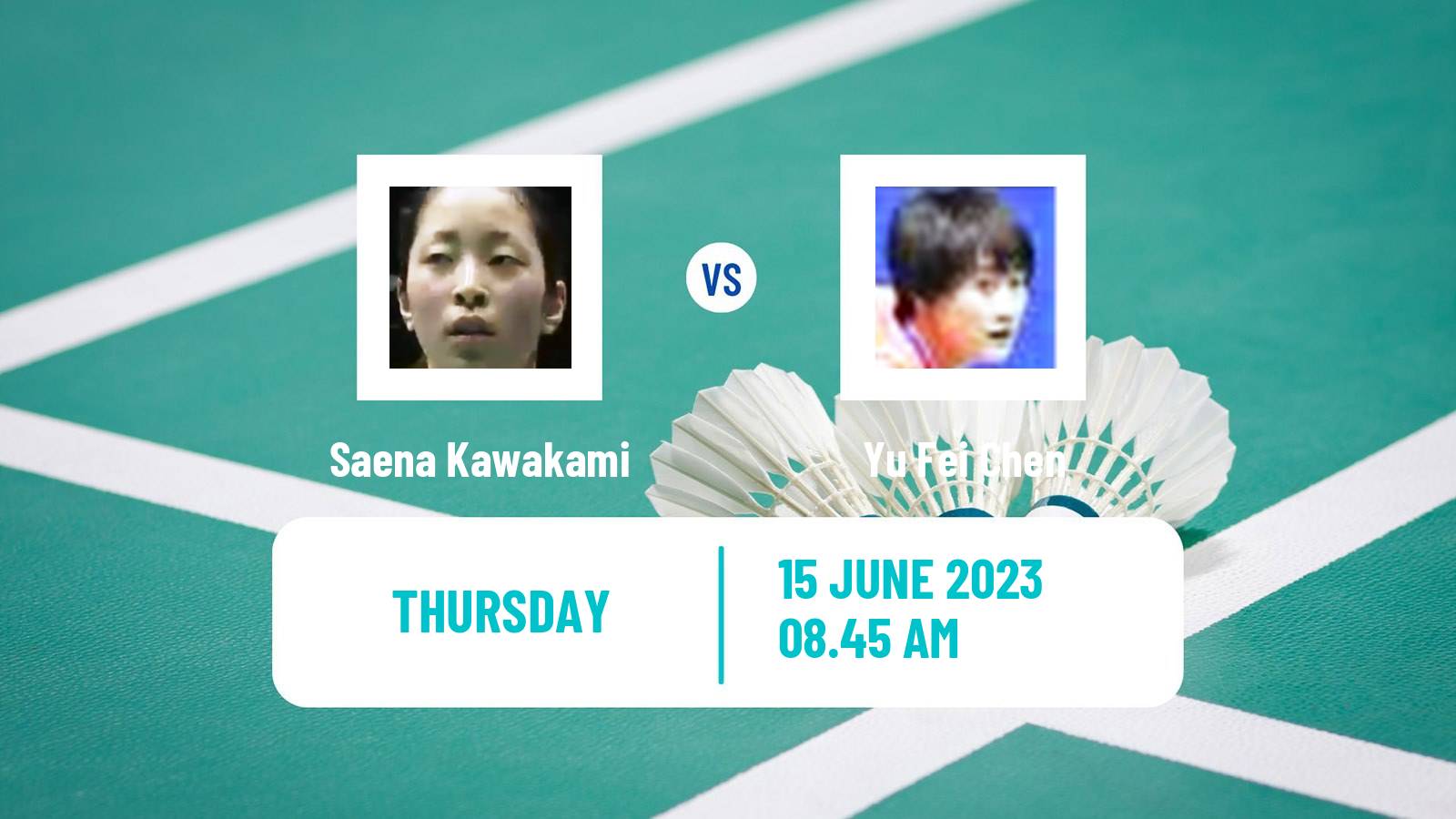 Badminton BWF World Tour Indonesia Open Women Saena Kawakami - Yu Fei Chen