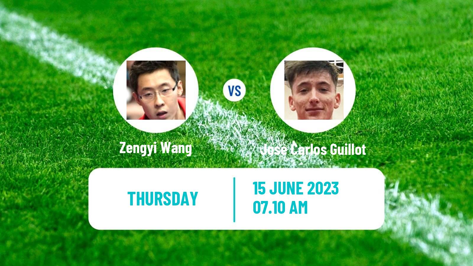 Table tennis Challenger Series Men Zengyi Wang - Jose Carlos Guillot