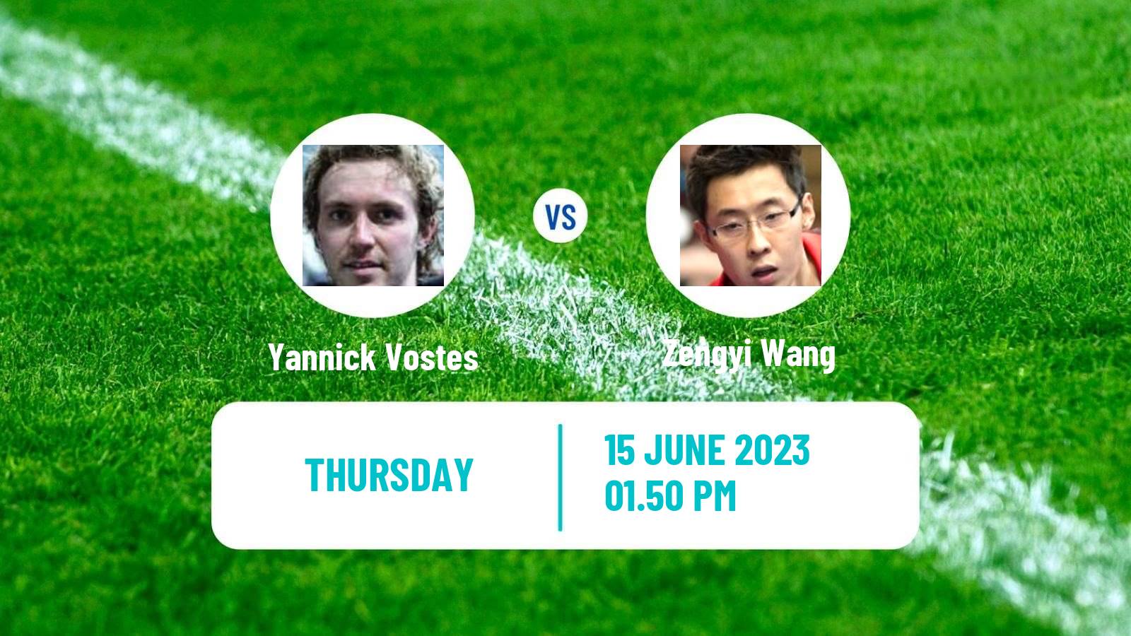 Table tennis Challenger Series Men Yannick Vostes - Zengyi Wang