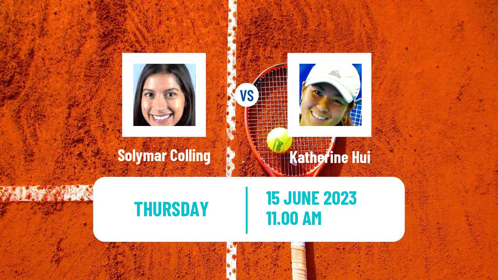 Tennis ITF W15 San Diego Ca 2 Women Solymar Colling - Katherine Hui