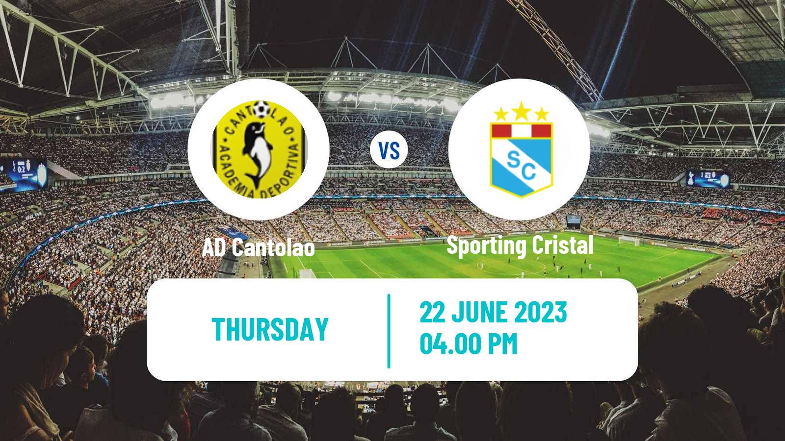 Soccer Peruvian Liga 1 Cantolao - Sporting Cristal