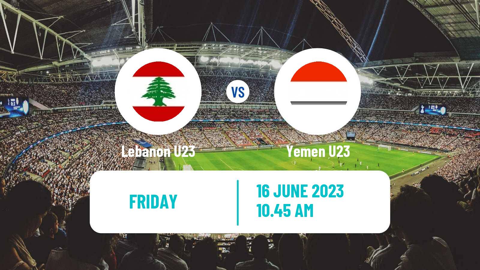 Soccer Friendly Lebanon U23 - Yemen U23