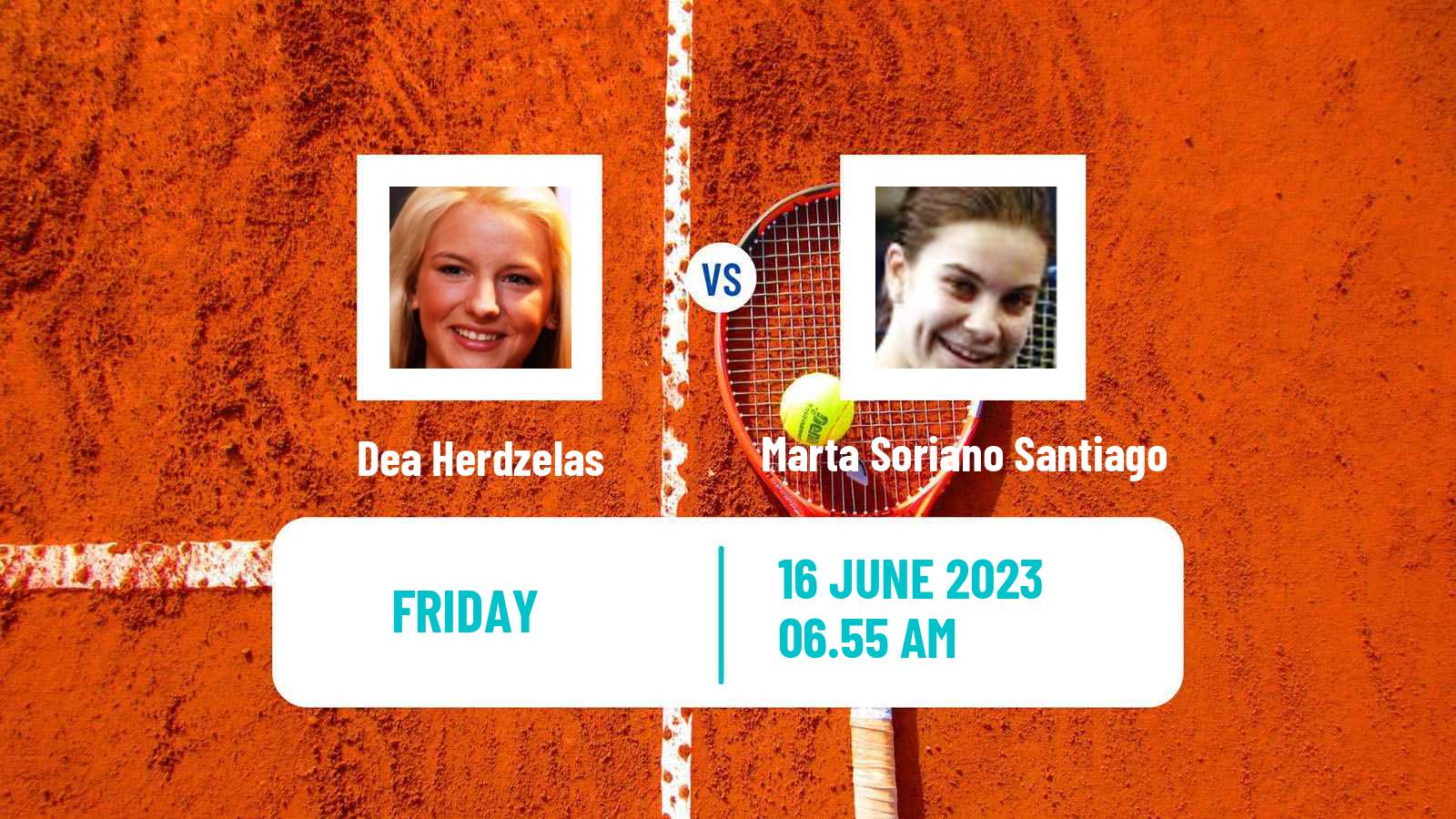Tennis ITF W60 Madrid Women Dea Herdzelas - Marta Soriano Santiago