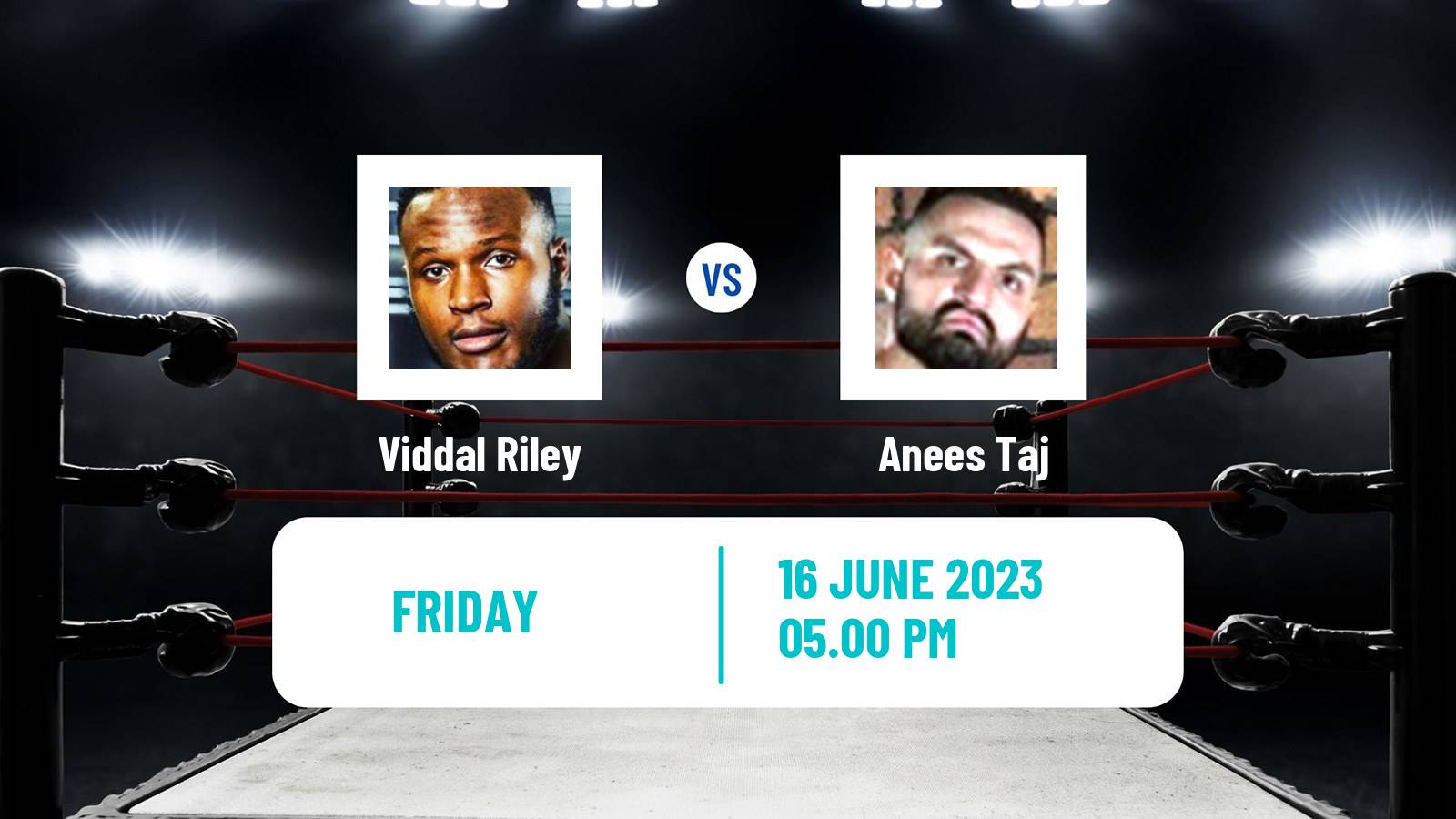 Boxing Cruiserweight Others Matches Men Viddal Riley - Anees Taj