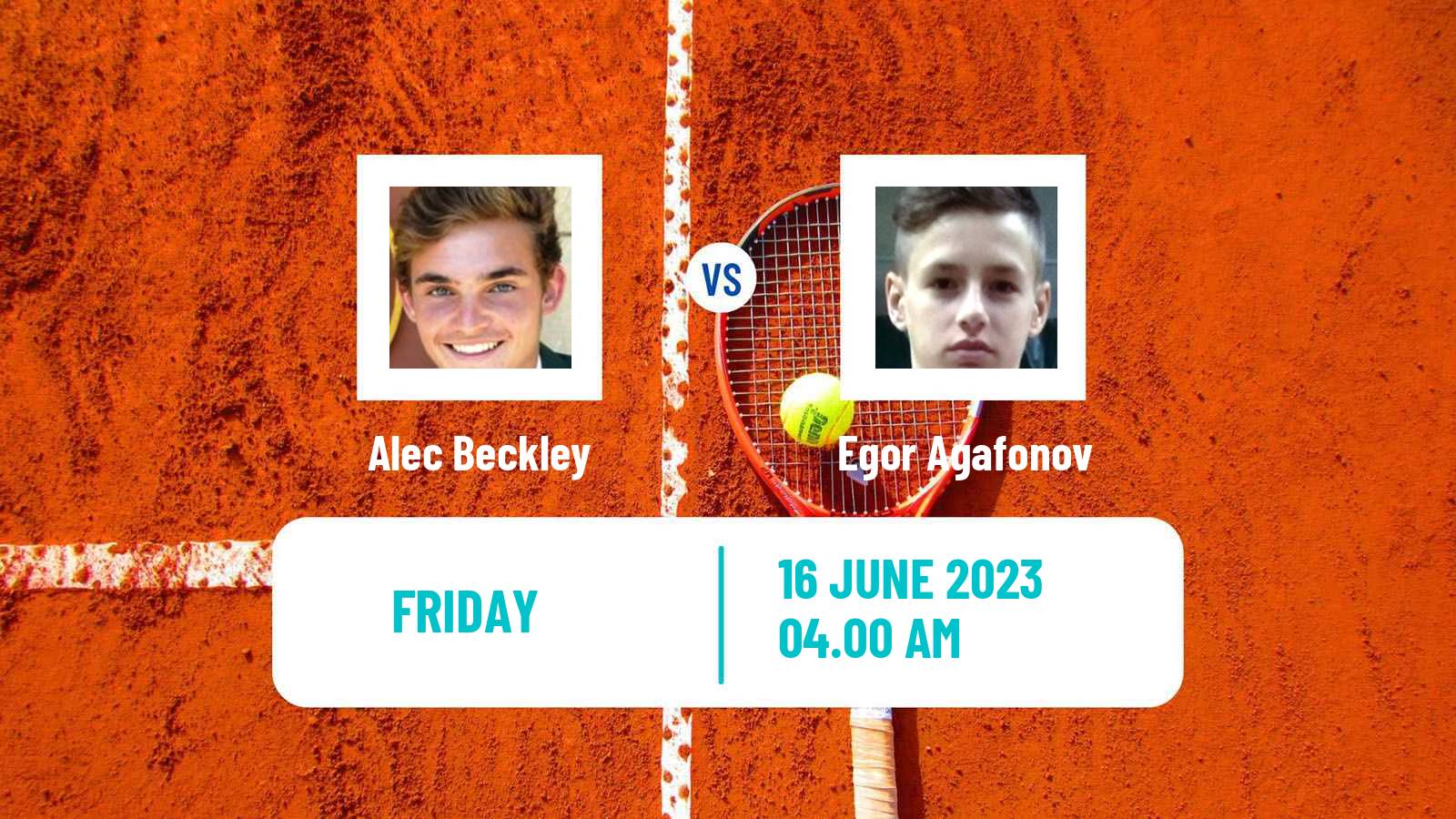 Tennis ITF M15 Tehran 2 Men Alec Beckley - Egor Agafonov