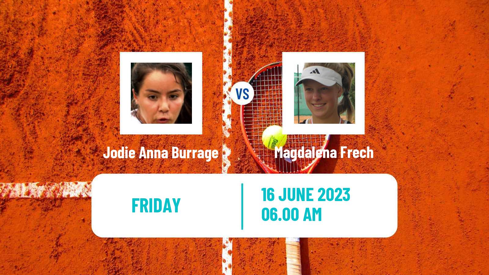 Tennis WTA Nottingham Jodie Anna Burrage - Magdalena Frech