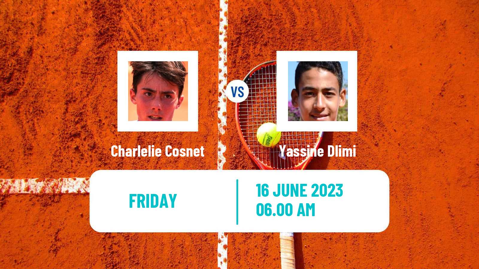 Tennis ITF M15 Rabat Men Charlelie Cosnet - Yassine Dlimi