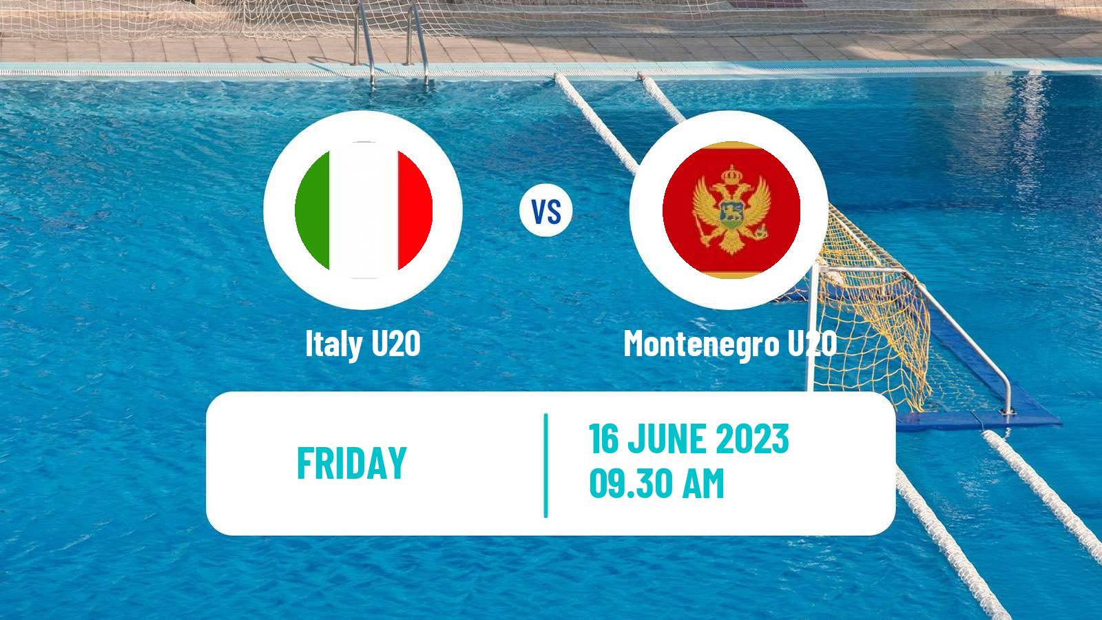 Water polo World Championship Water Polo U20 Italy U20 - Montenegro U20