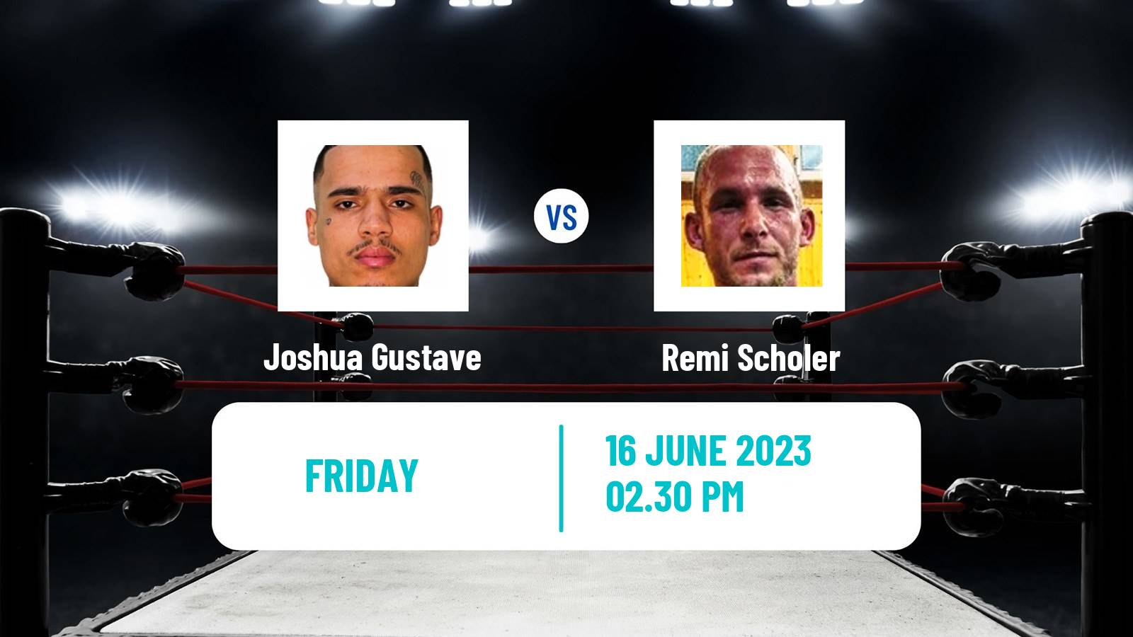 Boxing Middleweight Others Matches Men Joshua Gustave - Remi Scholer