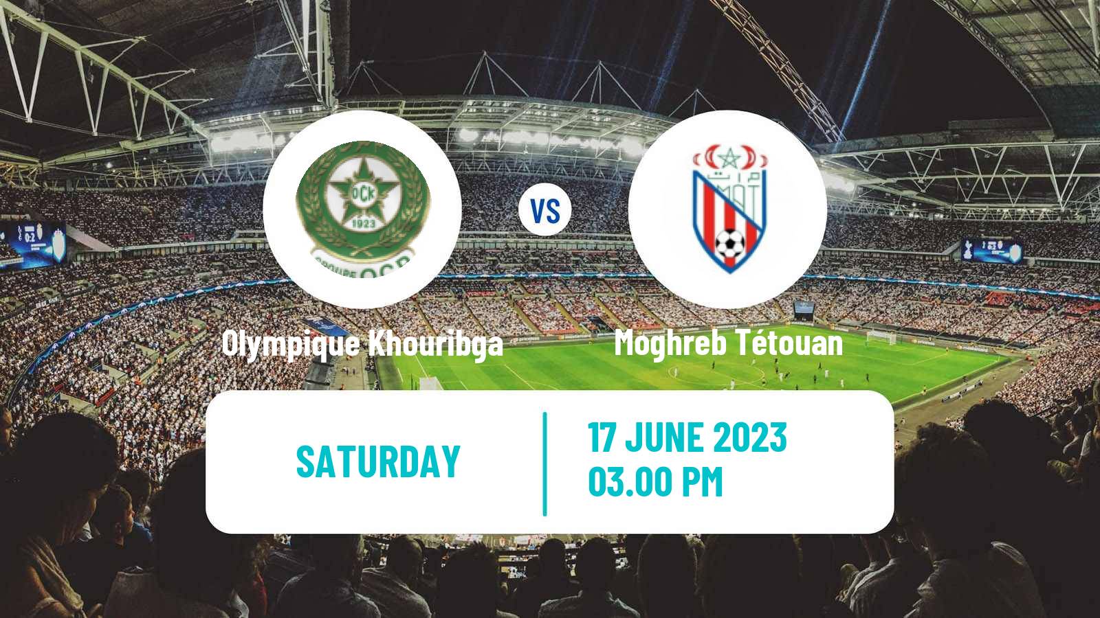 Soccer Moroccan Botola Olympique Khouribga - Moghreb Tétouan