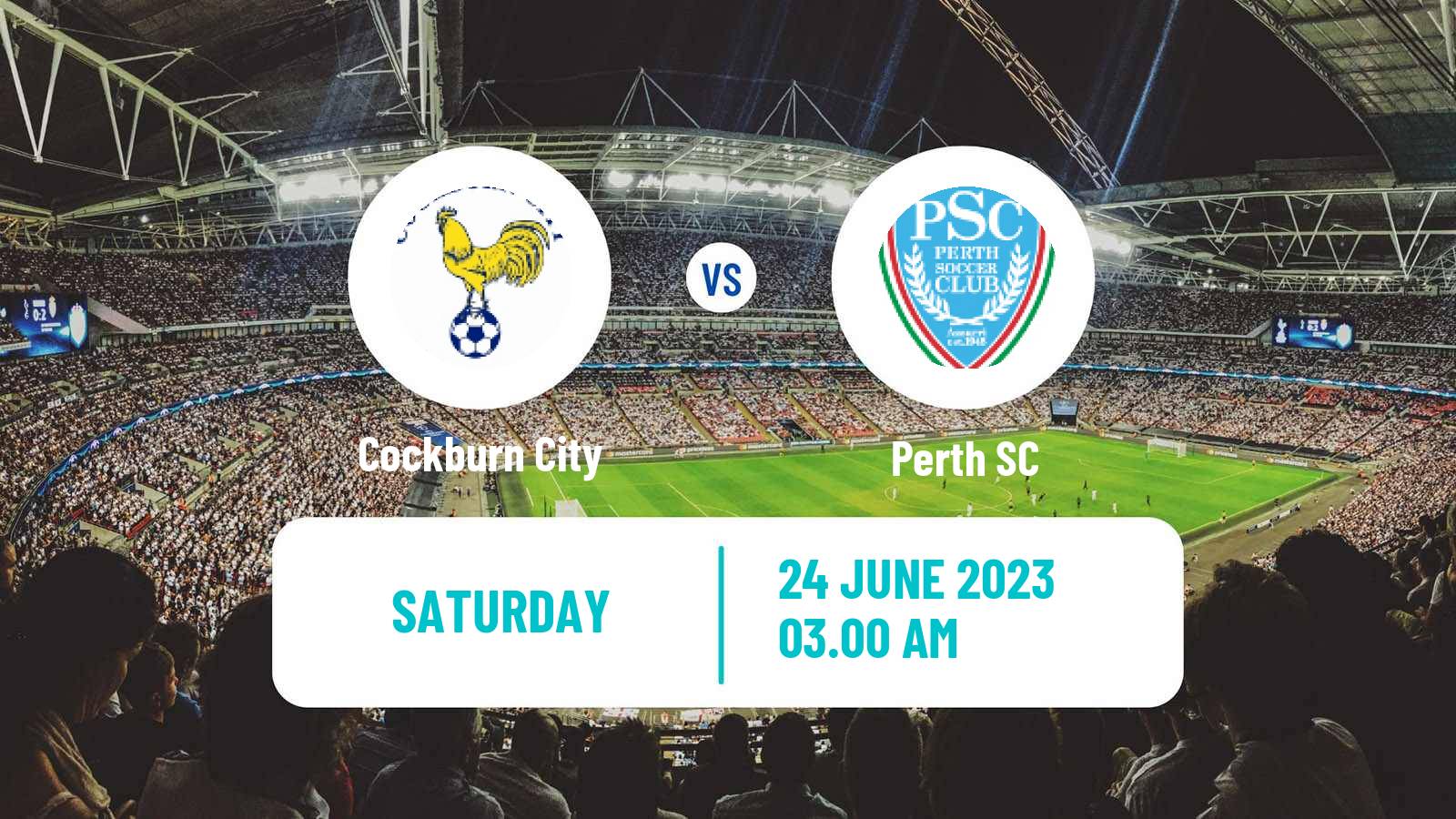 Soccer Australian NPL Western Australia Cockburn City - Perth SC