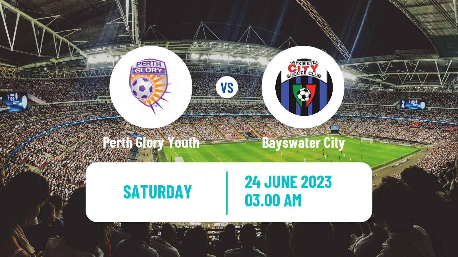 Soccer Australian NPL Western Australia Perth Glory Youth - Bayswater City