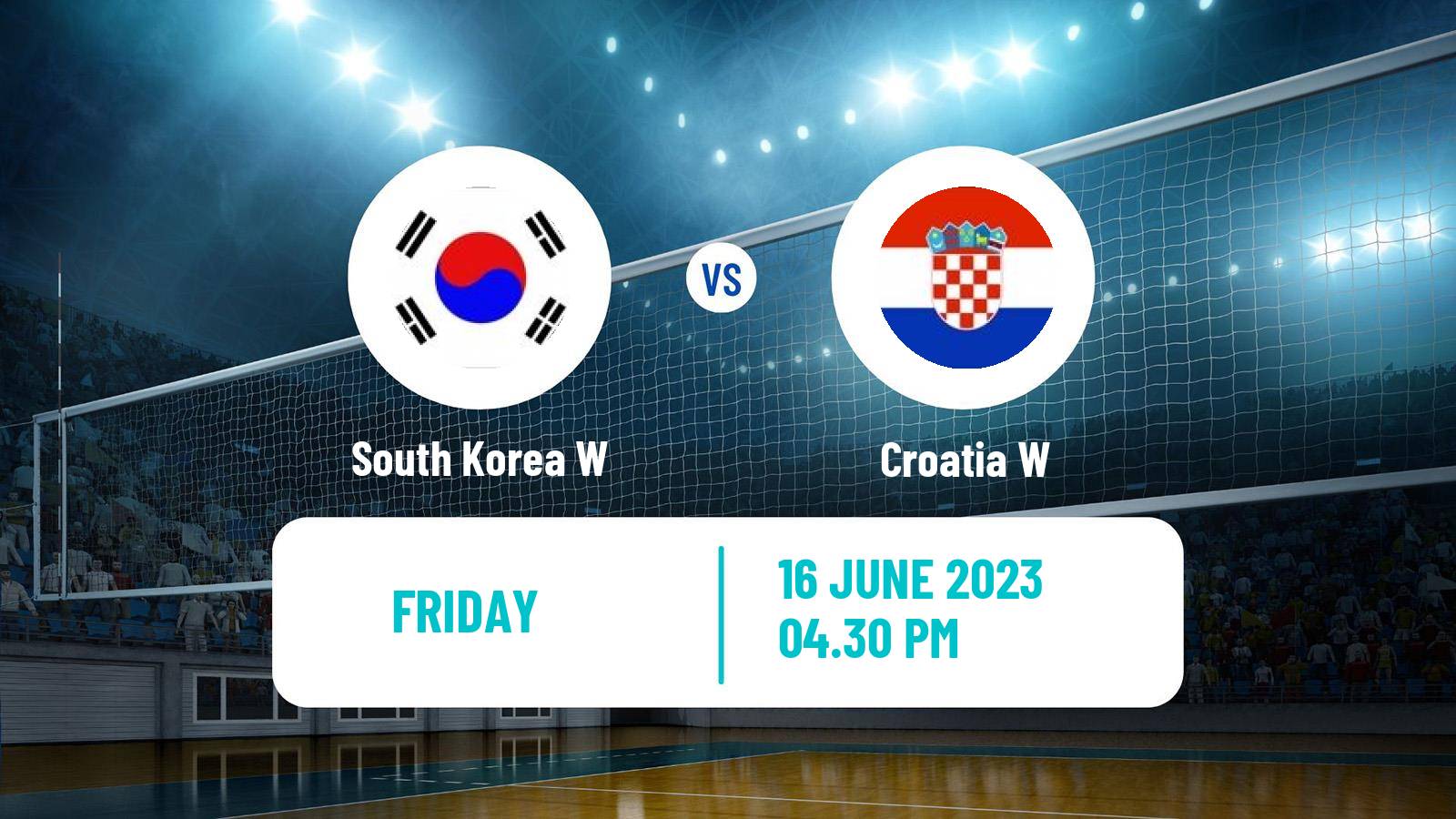 Volleyball Nations League Volleyball Women South Korea W - Croatia W