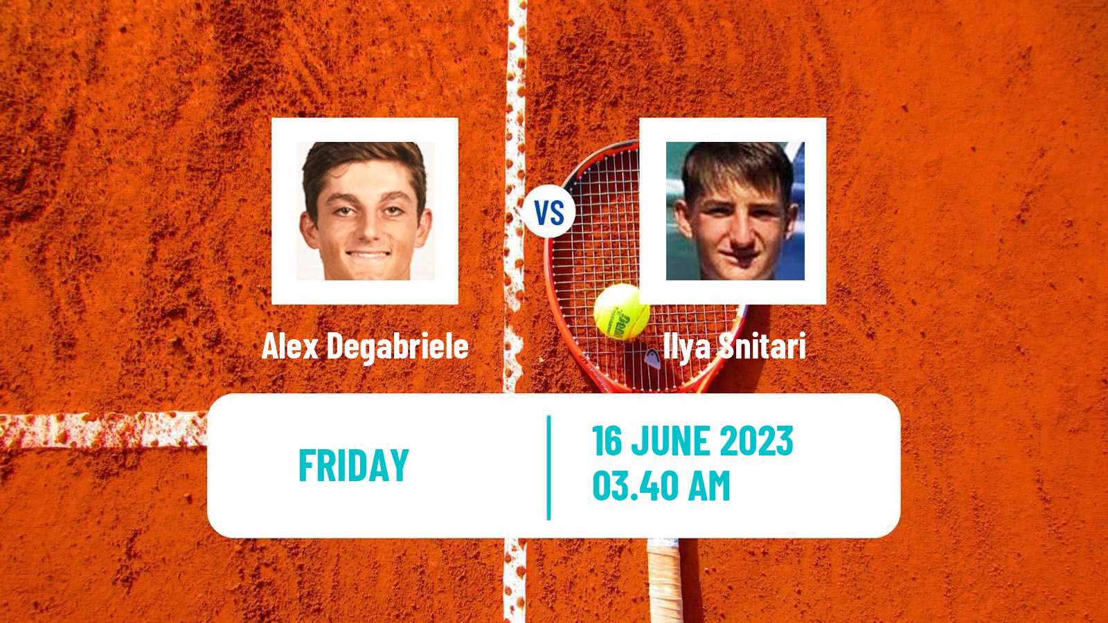Tennis Davis Cup Group III Alex Degabriele - Ilya Snitari