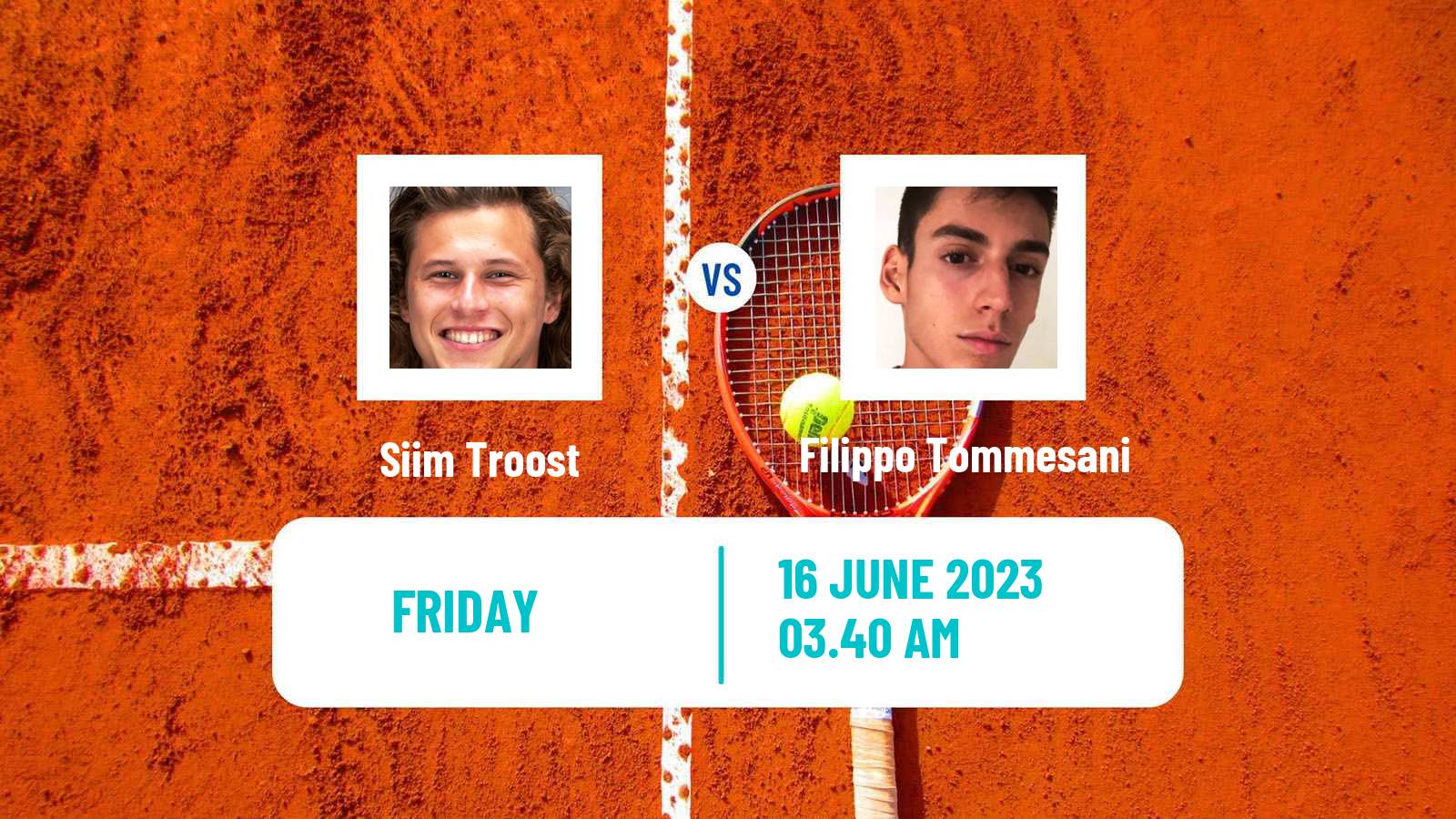 Tennis Davis Cup Group III Siim Troost - Filippo Tommesani