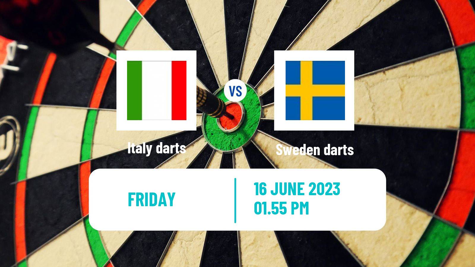 Darts World Cup Teams Italy - Sweden