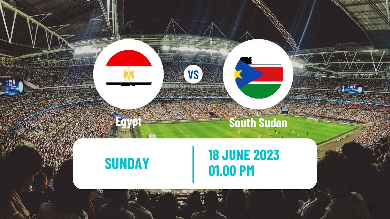Soccer Friendly Egypt - South Sudan
