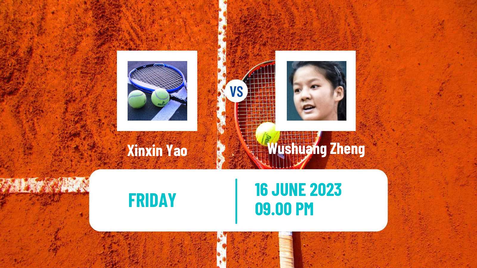 Tennis ITF W15 Tianjin Women Xinxin Yao - Wushuang Zheng