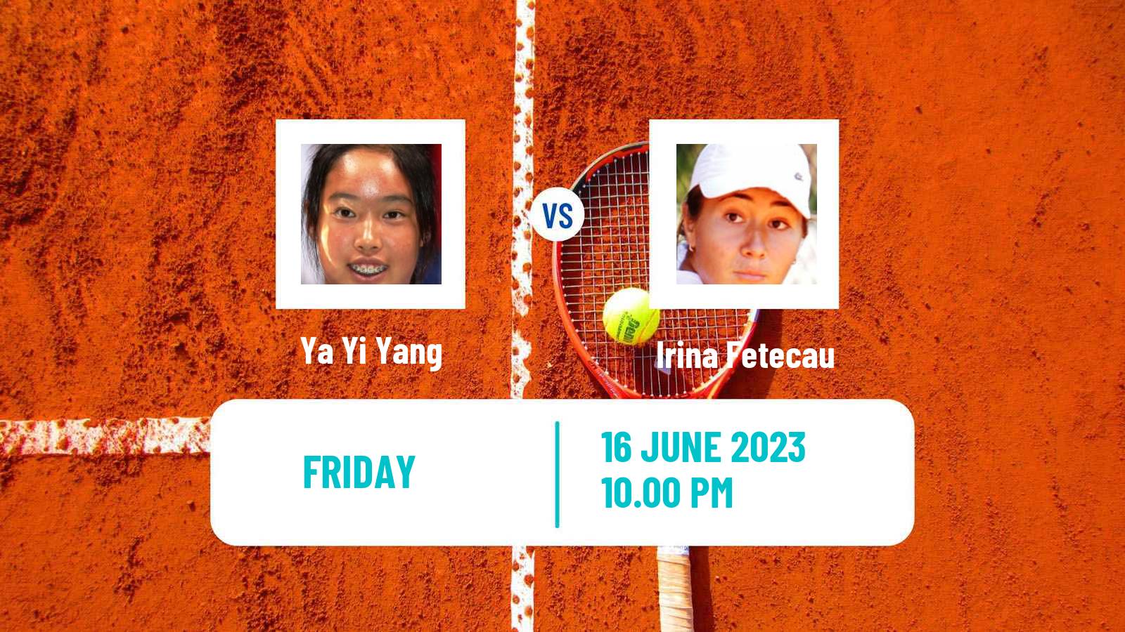 Tennis ITF W25 Tainan Women Ya Yi Yang - Irina Fetecau