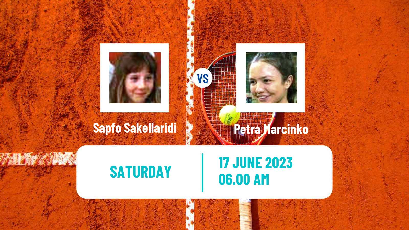 Tennis ITF W60 Rome Women Sapfo Sakellaridi - Petra Marcinko